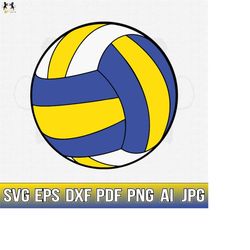 Volleyball Svg, Volleyball Ball Svg, Volleyball Ball Vector, Volleyball Cricut, Volleyball Cutfile, Volleyball Player Sv