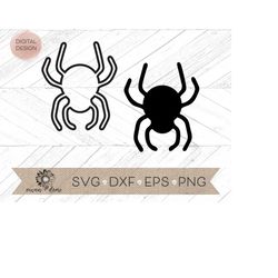 Spider svg - Halloween svg - Halloween cricut cut file - Halloween silhouette cut file - spider png - spider clip art -
