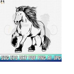 Horse Svg, Running Horse Svg, Horse Clipart, Horse Vector, Horse Cricut, Mustang Svg, Horse Shirt, Horse Lover Svg Horse