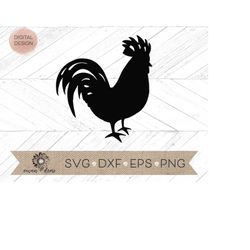 Rooster svg - rooster clip art - rooster cut file - rooster Cricut cut file - rooster Silhouette cut file - farm svg - c