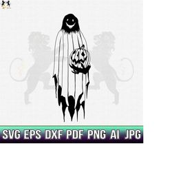 Scary Ghost Svg, Ghost Svg, Ghost Clipart, Ghost Vector, Ghost Cricut, Halloween Svg, Ghost Cutfile, Scream Svg, Boo Svg