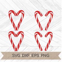candy cane heart svg - candy cane svg -  christmas heart svg- candy cane svg for cricut -  candy cane svg for silhouette