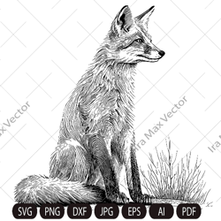 Fox svg /FOX Face svg / Fox Head svg / Fox Mascot svg / Fox Printable /Fox detailed/ INSTANT DOWNLOAD