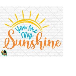 You Are my Sunshine SVG, Summer Svg, Beach Svg, Summer Design for Shirts, Summertime Svg, Summer Cut Files, Cricut, Silh