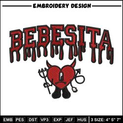 Bebesita heart embroidery design, Logo embroidery, Embroidery file, Embroidery shirt, Emb design, Digital download