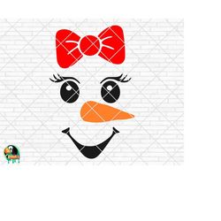 Snowman Face With A Bow svg, Winter svg, Christmas Snowman svg, Snowman png, Christmas Quotes svg, Clipart, Cut File, Cr