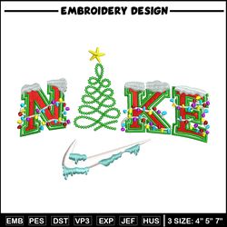 Chrismas nike embroidery design, Chrismas embroidery, Embroidery file, Embroidery shirt, Nike design,Digital download