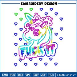 Fuck it embroidery design, Logo embroidery, Embroidery file, Embroidery shirt, Emb design, Digital download