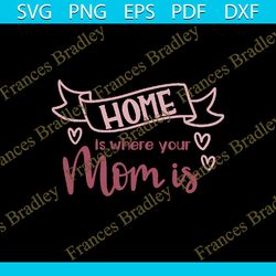 home is where your mom is png, Mom png , Mothers day png, Mom png, Mom life png, Girl mom png, Mama png, Funny mom png,