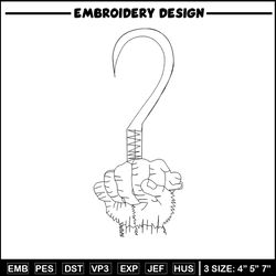 Hook design embroidery design, Hook embroidery, Embroidery file, Embroidery shirt, Emb design, Digital download