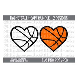 Basketball Heart Svg, Heart Basketball Svg, Love Basketball Svg, Basketball Love Svg, Basketball Heart Png, Heart Basket
