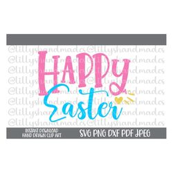 Happy Easter Svg, Happy Easter Png, Happy Easter Dxf, Easter Cut File, Easter Shirt Svg, Easter Day Svg, Happy Easter Cl