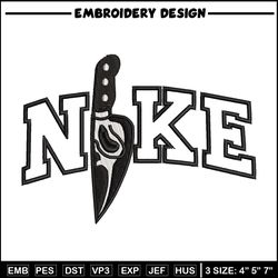 Knife ghost nike embroidery design, Horror embroidery, Embroidery file,Embroidery shirt, Nike design, Digital download
