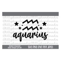 Aquarius Svg Aquarius Png Aquarius Vector Aquarius Clipart Aquarius Symbol Svg, Aquarius Symbol Png Zodiac Svg Horoscope