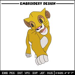 Lion child embroidery design, Lion king embroidery, Emb design, Embroidery shirt, Embroidery file, Digital download