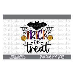 Trick or Treat Svg, Trick or Treat Png, Halloween Svg, Halloween Png, Halloween Mom Svg, Happy Halloween Svg, Halloween