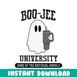 Funny Boo Jee University Home Of The Material Ghouls SVG