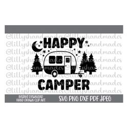 Happy Camper Svg Happy Camper Png, Camping Svg Camping Png, Camp Life Svg Camp Life Png, Camping Shirt Svg Happy Campers