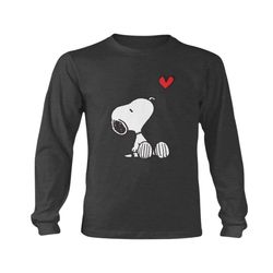 Peanuts Heart Sitting Snoopy Long Sleeve T-Shirt