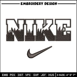 Nike black flame embroidery design, Nike embroidery, Nike design, Embroidery shirt, Embroidery file, Digital download