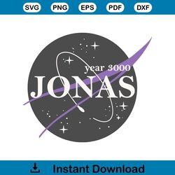 Vintage Year 3000 Jonas Brothers SVG Graphic Design File