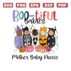 Bootiful Babies Mother Baby Nurse PNG Sublimation File