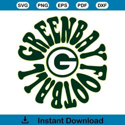 Vintage Green Bay Football SVG NFL Team SVG File For Cricut