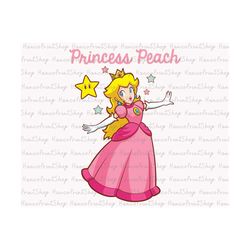 Retro Princess PNG, Peach Png, Princess Png, Magical Kingdom Png, Kids Gift Png, Princess Shirt Design, Princess Sublima