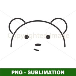 bear sublimation png - high-quality digital download - create stunning bear-themed designs