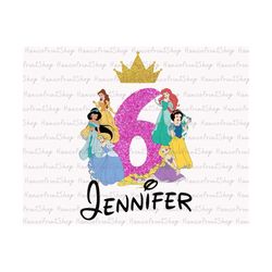 My 6th Birthday Png, Birthday Princess Png, Happy Birthday Png, Birthday Shirt Png, Sublimation Design, Gift for Kids, B