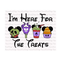 I'm Here For The Treats Svg, Mouse Halloween Snacks Svg, Boo Svg, Halloween SVG, Spooky Vibes Svg, Trick Or Treat Svg, H