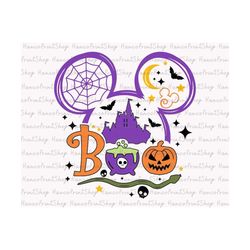 Boo Svg, Halloween Pumpkin Svg, Mouse Head Halloween SVG, Spooky Vibes Svg, Halloween Svg, Trick Or Treat Svg, Halloween