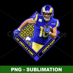 Cooper Kupp Sublimation PNG - Game Day Ready - Unleash Your Rams Pride with Stunning Digital Art