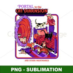 Sublimation PNG Digital Download File - Cat Dimension - Transform Your Designs with This Whisker-Worthy Background