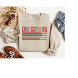 Retro Christmas Santa Clause Sweatshirt, Trendy Mama Tee, Tis The Season Christmas Shirt, Santa Claus Xmas Light Hot Cho