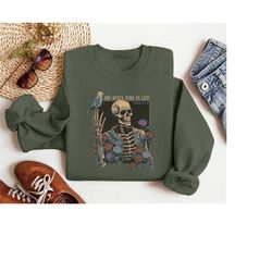 Dry Bones Come To Life Shirt, Christian Skeleton Sweatshirt, Floral Skeleton Shirt,Christian Halloween Gift,Bible Verse