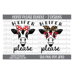 Heifer Please Svg, Heifer Please Png, Not Today Heifer Svg, Not Today Heifer Png, Cow Svg Files, Not Today Svg, Cow Band