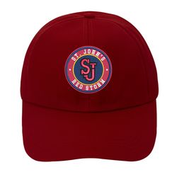 NCAA Logo Embroidered Baseball Cap, NCAA St Johns Red Storm Embroidered Hat, St Johns Red Storm Football Cap