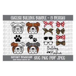 English Bulldog Svg, English Bulldog Png, English Bulldog Vector, English Bulldog Clipart, English Bulldog Sublimation,