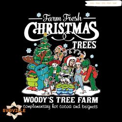 Farm Fresh Christmas Trees Toy Story SVG File For Cricut
