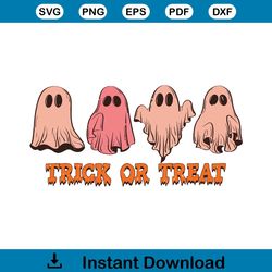 Funny Halloween Trick or Treat SVG Graphic Design File