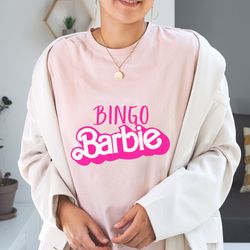bingo barbie unisex tee, barbie unisex shirt, bingo barbie shirt, barbie color shirt, bingo shirt women, barbie girl shi