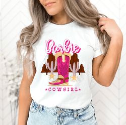barbie cowgirl tshirt for women retro barbie shirt for gift for her cowboy birthday party theme outfit barbie fashion fu