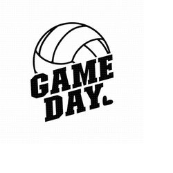 Volleyball Game Day Svg, Png, Eps, Pdf Files, Game Day Volleyball Svg, Volleyball Svg, Game Day Svg, Volleyball Designs