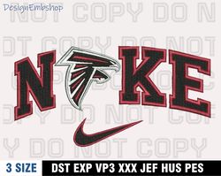 Atlanta Falcons Embroidery Designs, Nike Logo Embroidery Files, Machine Embroidery Pattern