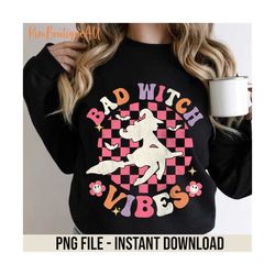 Bad Witch Vibes Halloween Png, Groovy Magic Witch Png, Witch Hat Halloween Png, Sanderson Witches Png, Salem Witches Png
