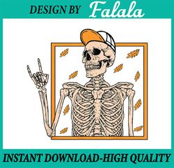 Vintage Halloween Skeleton Rock On Hand Skeleton Png, Rock Skeleton Hand Png, Happy Halloween Png, Digital Download