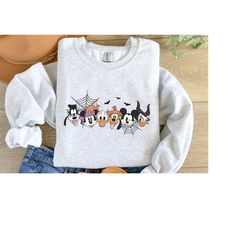 Mickey & Friends Halloween Sweatshirt, Mickey Boo Halloween Hoodie, Spooky Pumpkin Mickey, Disney Spooky Sweatshirt, Dis