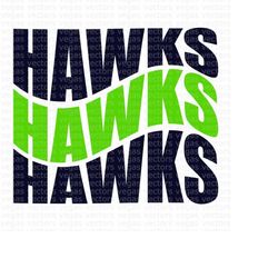 Hawks SVG, Hawks Wavy SVG, Hawks PNG, Digital Download, Cut File, Sublimation, Clipart (includes svg/dxf/png/jpeg files)