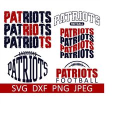 Patriots SVG Bundle, Patriots PNG Bundle, Digital Download, Cut Files, Sublimation, Clipart (5 individual svg/dxf/png/jp
